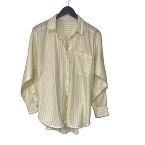 Women's Cream Button Down Shirt
